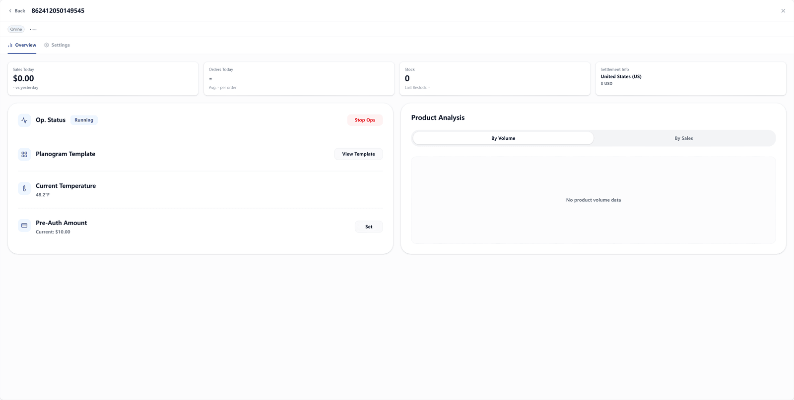 Inventory Management PC management view