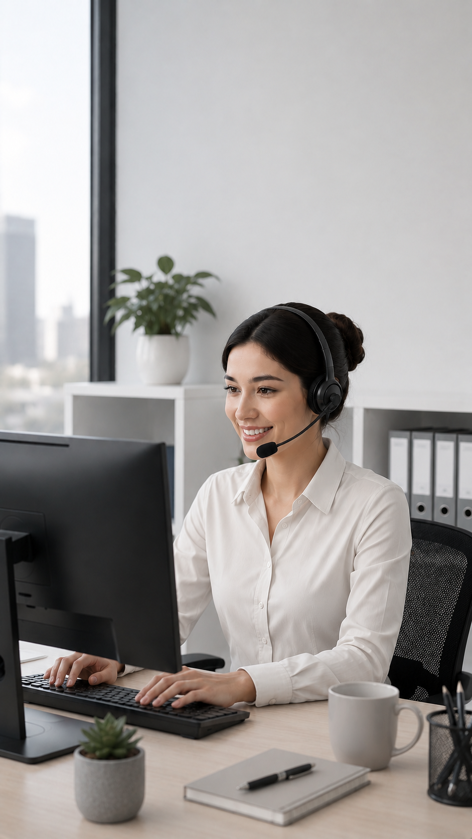 24/7 Online Support mobile service view